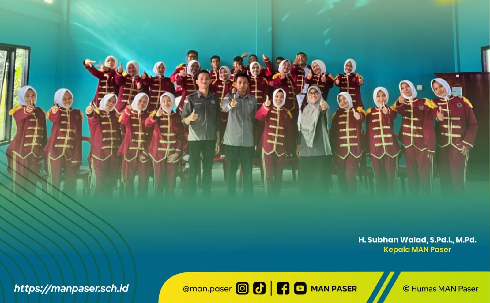 Harmonus Voice MAN Paser Sabet Juara Harapan 3 di Panggung Grand Final Makodam VI/Mulawarman